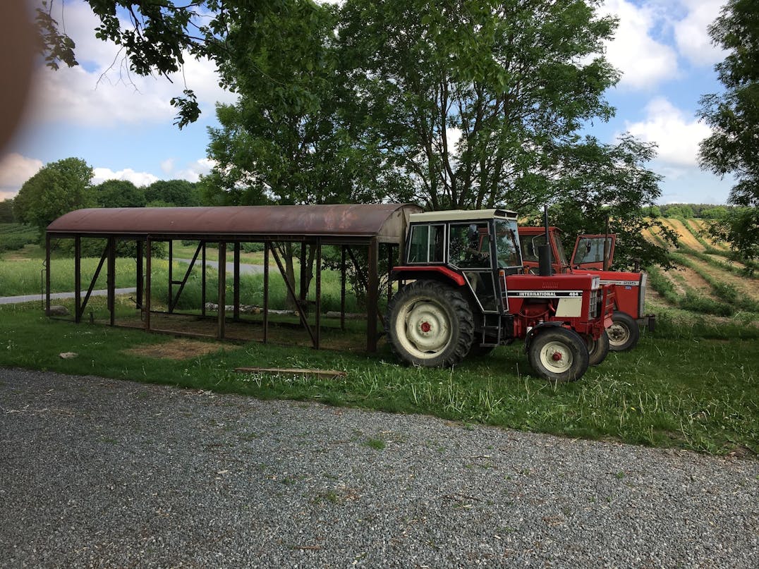 Orangeri af gammel godsvogn Orangeri af gammel godsvogn